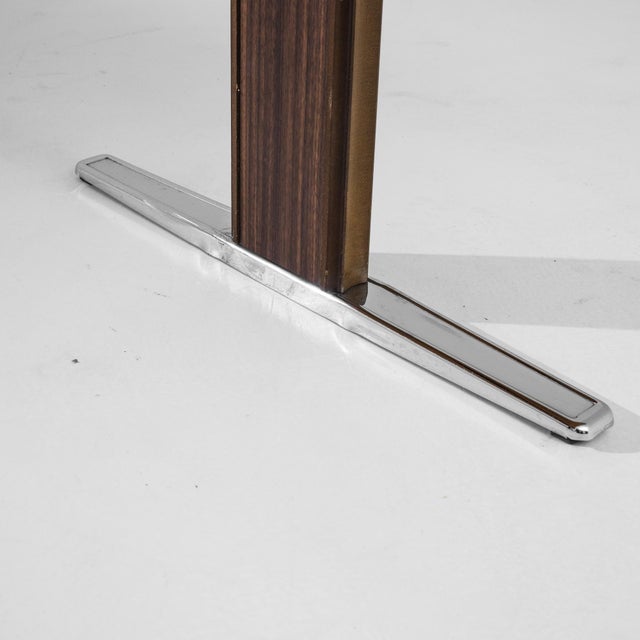 20th Century Scandinavian Metal Coffee Table with Wooden Top For Sale - Image 14 of 18