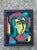 Vintage Original Abstract Figurative Oil on Canvas For Sale - Image 12 of 12