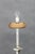 Metal Nickel Floor Lamp with Glass Shade, 1940s For Sale - Image 7 of 11