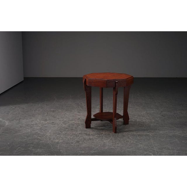 Amsterdamse School Side Table, 1930s For Sale - Image 13 of 14