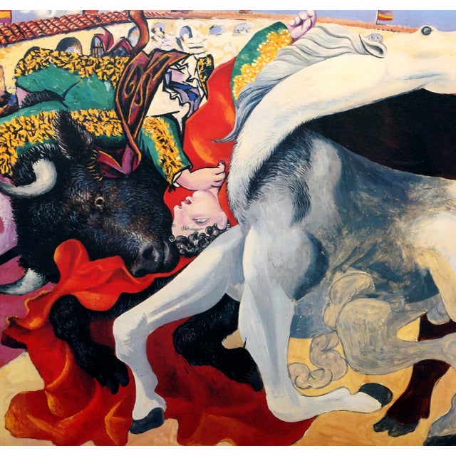 Cubism Corrida La Mort Du Torero, Pablo Picasso Lithograph on Arches For Sale - Image 3 of 3