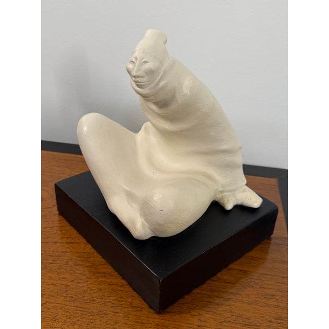 1980s Shirley Thomas Smith Native American Figural Sculpture For Sale - Image 14 of 14