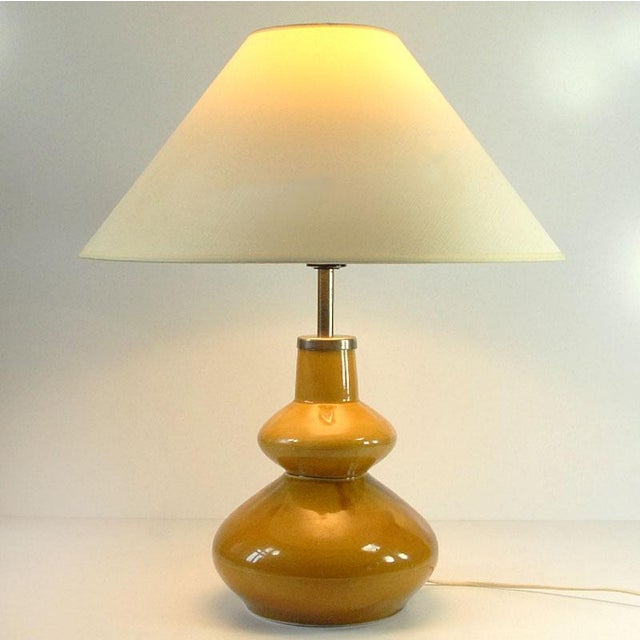 Mid-Century Ceramic Table Lamp from Polam Piła, 1970s For Sale - Image 4 of 12