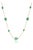3.4Carat Natural Zambian Emerald Station Bezel Necklace in 14k Yellow Gold For Sale