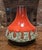 Mid-Century Modern McM, Red Fat Lava Vase For Sale - Image 3 of 11