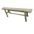 Rustic Mid-Century Vintage Weathered Natural Wood Country Board Bench For Sale - Image 3 of 3