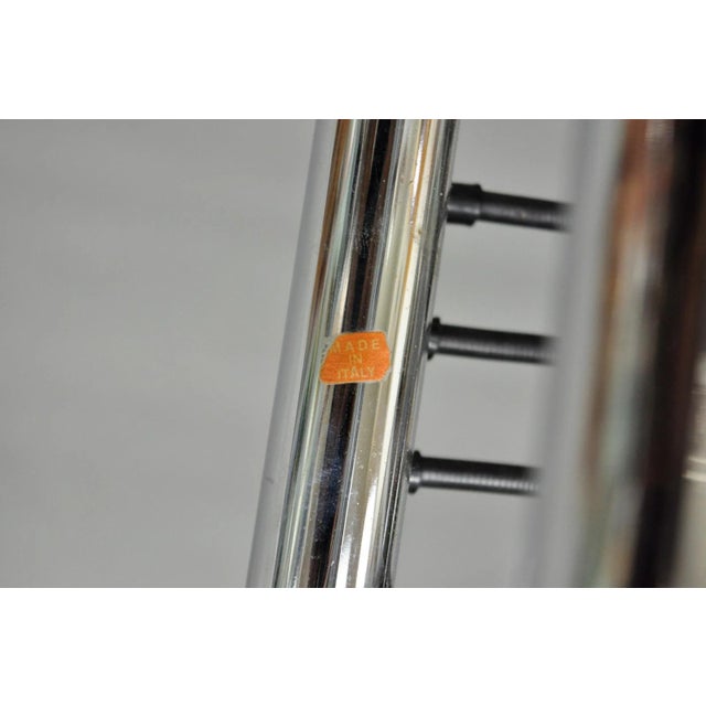 Silver Vintage Le Corbusier Style Mid Century Modern Chrome Chaise Lounge Chair, Italy For Sale - Image 8 of 18