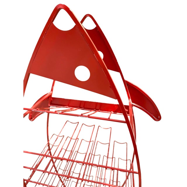 French Mid Century Fish Wine Bottle Holder For Sale In Miami - Image 6 of 7