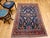 Antique Persian Mahal Sultanabad Rug, Hand-Knotted Wool, Geometric Pattern, 4x7, Navy & Red For Sale - Image 10 of 18
