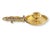 Late 19th century English brass chamberstick candleholder featuring an unusual figural bear serving as the upright handle....