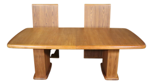 Mid 20th Century Teak Danish Dining Table With Leaves