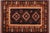 Rustic Tibal 1980's Kargahi Blue/Rust Wool Rug - 6'11'' X 9'11'' For Sale - Image 9 of 10