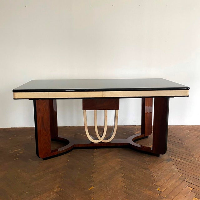 Vintage Italian Art Deco Dining Room Set, 1930s, Set of 11 For Sale - Image 6 of 18