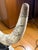 Extra Large Vintage Chinese Carved Horn Sculpture on Stand, 52” For Sale - Image 12 of 12