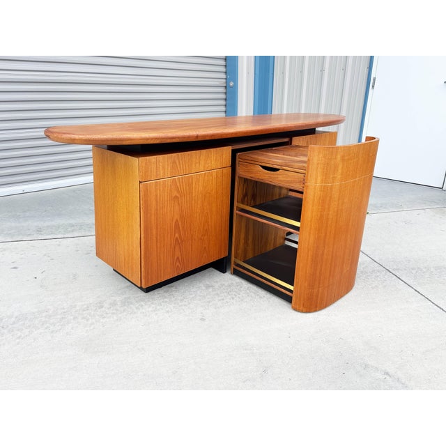 Orange 1960s Danish Modern Teak Credenza by Skovby For Sale - Image 8 of 15