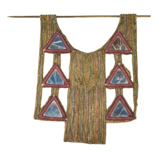 Textile Pendant Light with Mirrors attributed to the circle of Jean Demélier, 1970s For Sale