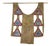 Textile Pendant Light with Mirrors attributed to the circle of Jean Demélier, 1970s For Sale