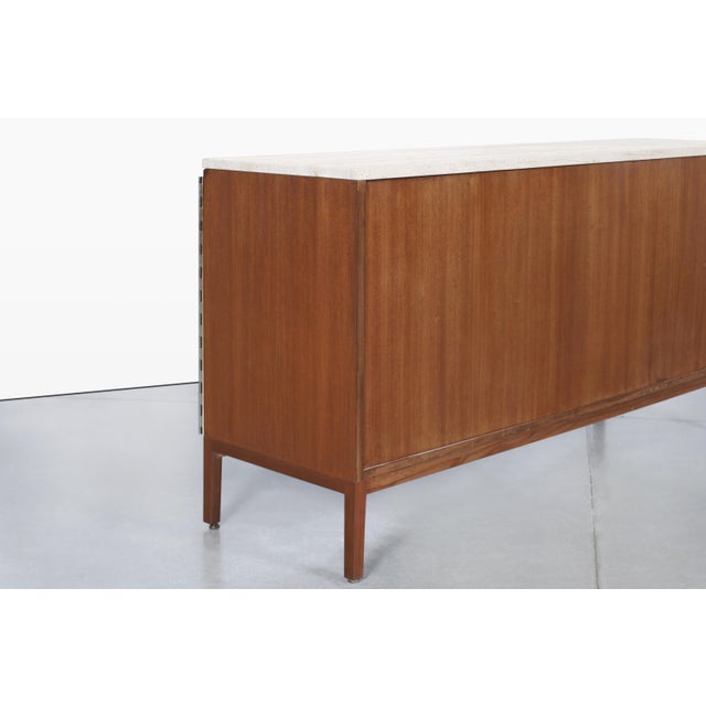Vintage Mahogany and Travertine Credenza by Paul McCobb for Calvin Furniture For Sale - Image 12 of 15