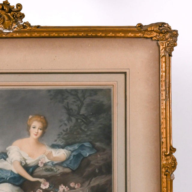 Early 20th Century Framed Print After j.m. Nattier Painting of Henriette De Bourbon For Sale In Greensboro - Image 6 of 14
