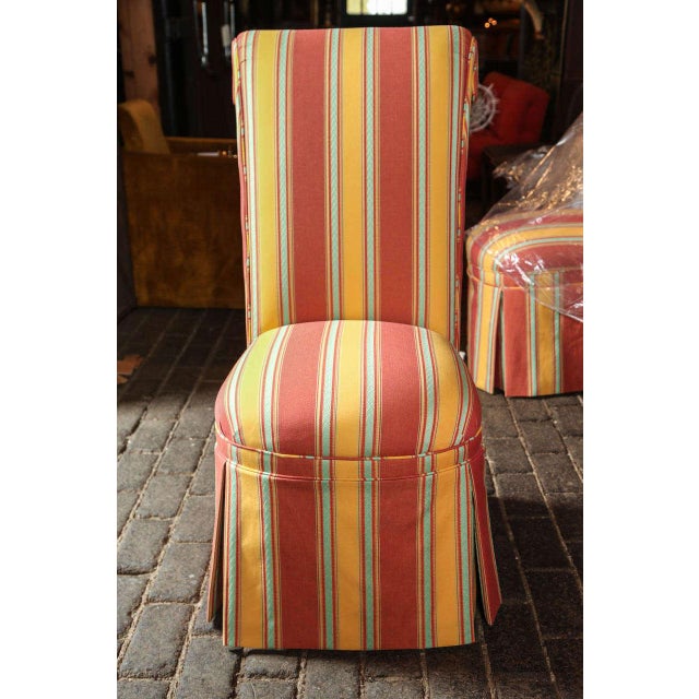 Late 19th Century Late 19th Century Vintage French Napoleon III High Back Chairs- One Available For Sale - Image 5 of 17