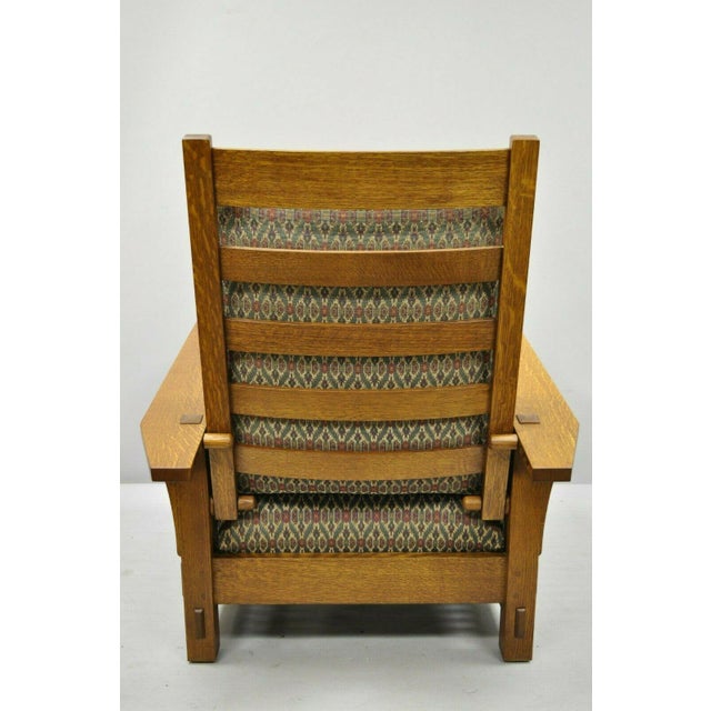 Late 20th Century Stickley Mission Oak Arts & Crafts Adjustable Spindle