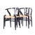 Mid-Century Modern Hans Wegner Mid Century Wishbone Chairs - Set of 4 For Sale - Image 3 of 10