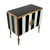 Wood Two-Door Sideboard in Black and White Murano Glass, 1980s For Sale - Image 7 of 7