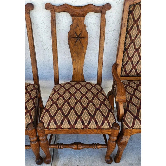 Wood Drexel Heritage Dining Chairs Set of 6 For Sale - Image 7 of 17