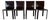 Vintage Italian Mario Bellini Style Brown Leather Dining Chairs – Set of 4 For Sale