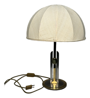 Hollywood Regency Brass and Steel Table Lamp, Germany, 1960s