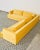 Bespoke Yellow Mohair Velvet Upholstered Sectional Sofa For Sale In Sacramento - Image 6 of 12