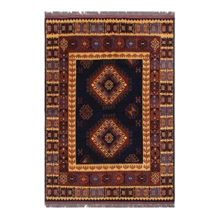1980s 1980s Vintage Tribal Kargahi Zulma Hand Knotted Rug For Sale