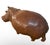 Mid-Century Modern Hand-Carved Monumental Solid Wood Hippopotamus Sculpture For Sale - Image 3 of 6
