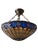 Vintage Colorful French Stained Glass Bowl/ Pendant Light Fixture For Sale In New York - Image 6 of 18