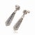 Mid 20th Century Pair of 18k Diamond & Sapphire Earrings For Sale - Image 4 of 4