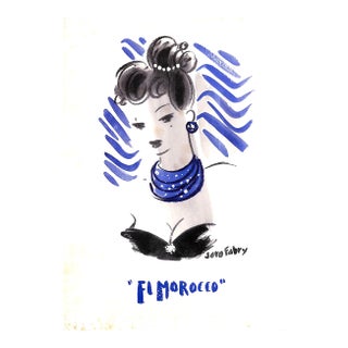 "El Morocco" 1962 Menu W/ Jaro Fabry Cover For Sale