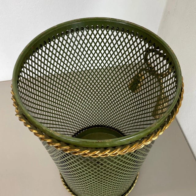 Hollywood Regency Gilded Metal Umbrella Stand from Li Puma, Firenze, Italy, 1950s For Sale - Image 15 of 18