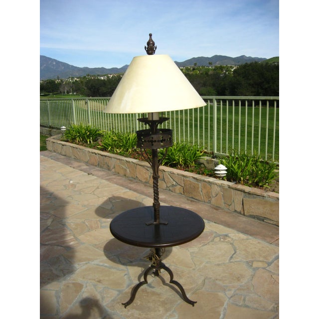 Pair of Vintage Spanish Style Zoro Iron Floor Lamps by Paul Ferrante For Sale In Los Angeles - Image 6 of 17