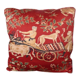 Decorative Pillow Depicting Persian Scene For Sale