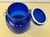 1970s 1970s Vintage Italian Cobalt Blue Glass Cookie Jar For Sale - Image 5 of 7