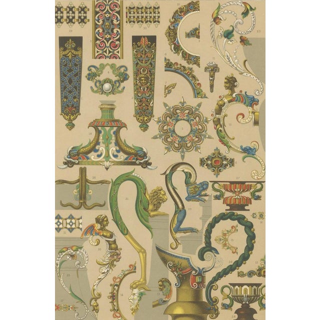 Paper F. Darin, LXII of L’Ornement Polychrome, 1869, Paper For Sale - Image 7 of 10