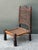 Traditional Vintage Hand Carved Low Weavers Chair For Sale - Image 3 of 12