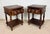 Spanish Carved Wood Nightstands, 1930, Set of 2 For Sale - Image 9 of 13