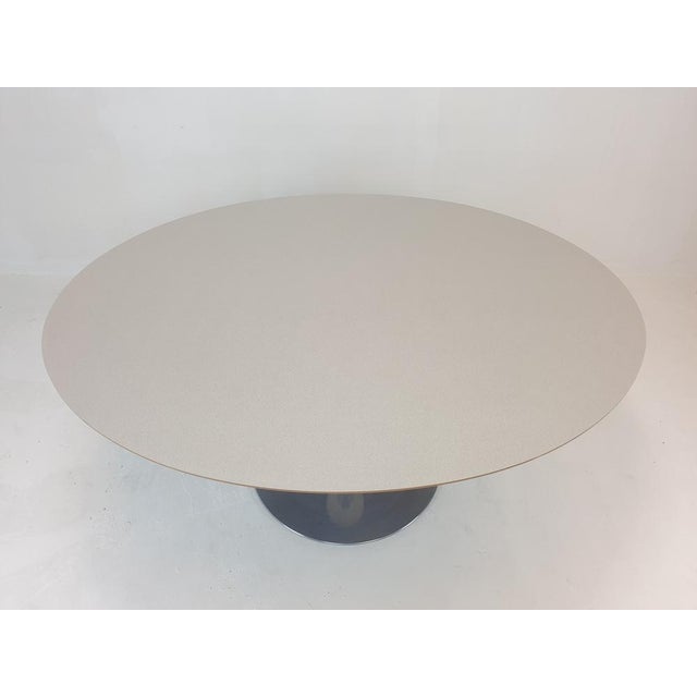 Cream Oval Dining Table by Pierre Paulin for Artifort, 2001 For Sale - Image 8 of 17
