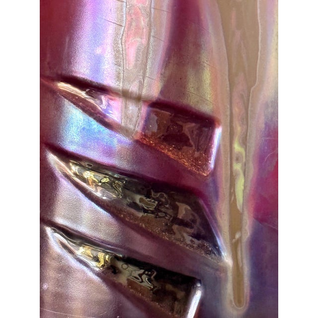 Large French Ceramic Vase with Iridescent Glaze by Clement Massier For Sale - Image 18 of 18