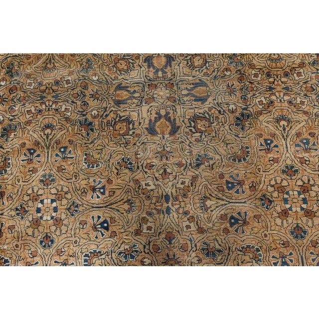 Textile Authentic 19th Century Persian Kirman Handmade Wool Rug For Sale - Image 7 of 12
