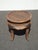 1970s Vintage Mid Century Wicker End Table Side Table For Sale - Image 5 of 16