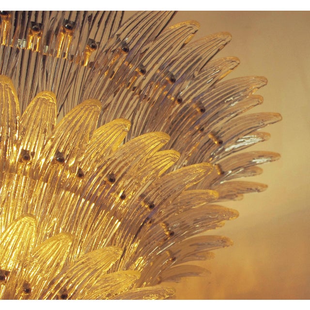 Glass 21st Century Tiered Palmette Chandelier by Fabio LTD For Sale - Image 7 of 9