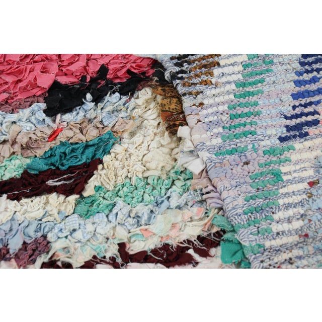 Textile Vintage Moroccan Rug With Polychromatic Geometric Patterns, From Rug & Kilim For Sale - Image 7 of 7