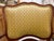 Light Yellow Early 20th Century Mahogany Office Armchair With Patterned Upholstery For Sale - Image 8 of 11